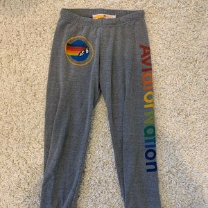 LOGO AVIATOR NATION SWEATPANTS ❤️🧡💚💙